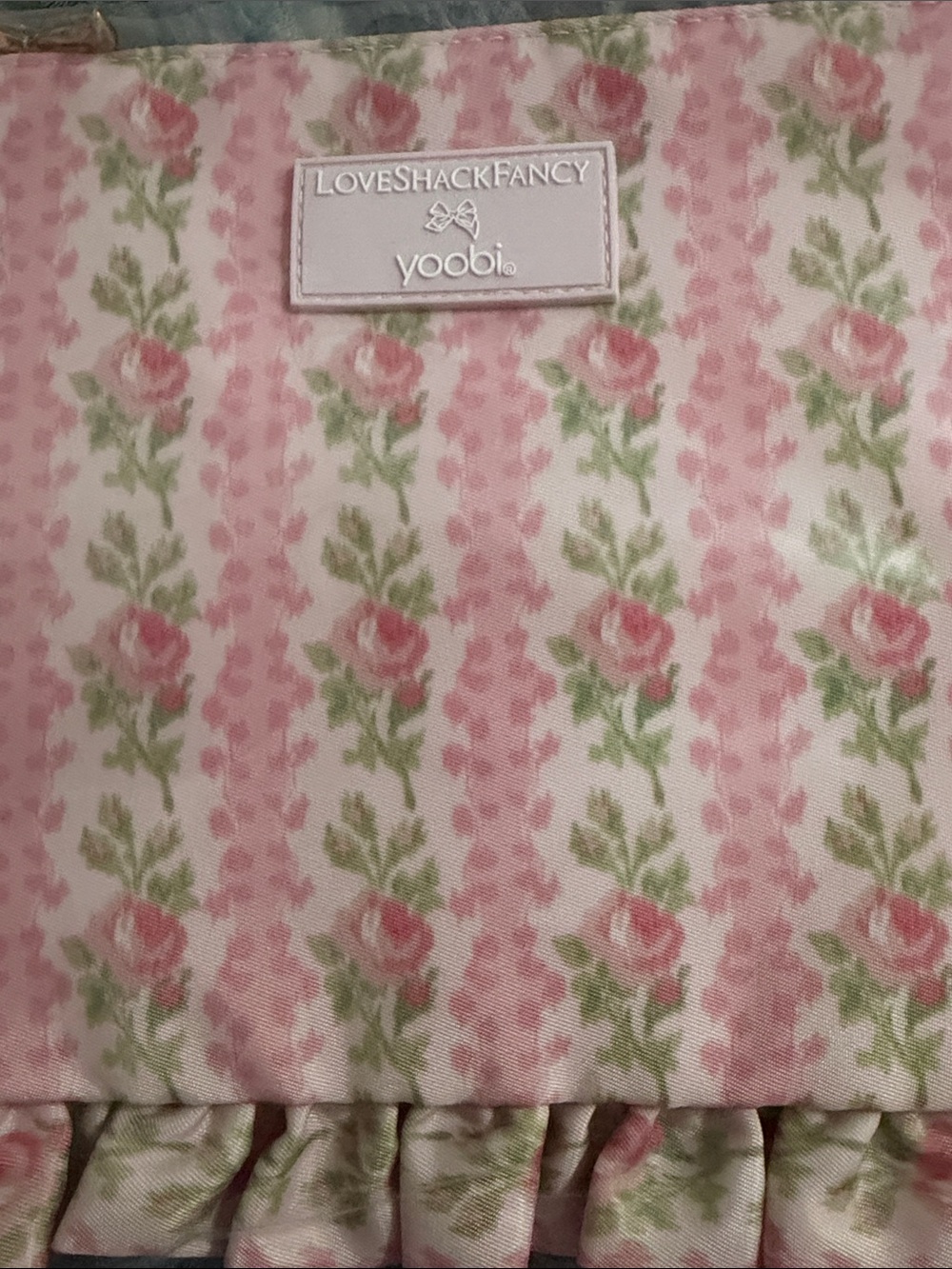 LoveShackFancy Blooming Heirloom Ruffle Accessory Pouch - Picture 4 of 4